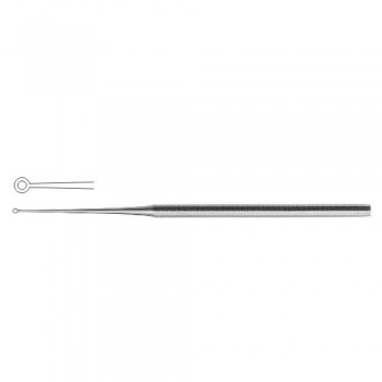 Buck Ear Curette Fig. 000 - Straight - Sharp Stainless Steel, 17 cm - 6 3/4"